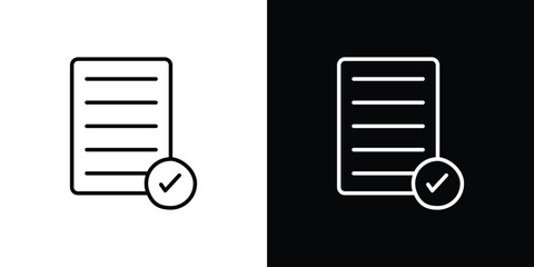 Inspection icon in black. flat graphic vector icon