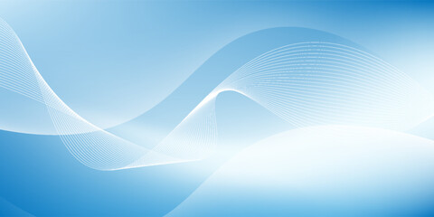 A light blue background with waves and soft lines that move in a simple and calm manner, creating a professional and modern atmosphere.