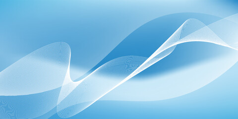 The background image in soft blue tones creates a sense of calm and relaxation. It features soft waves and lines that gradually and freely move, creating a sense of professionalism and modernity.