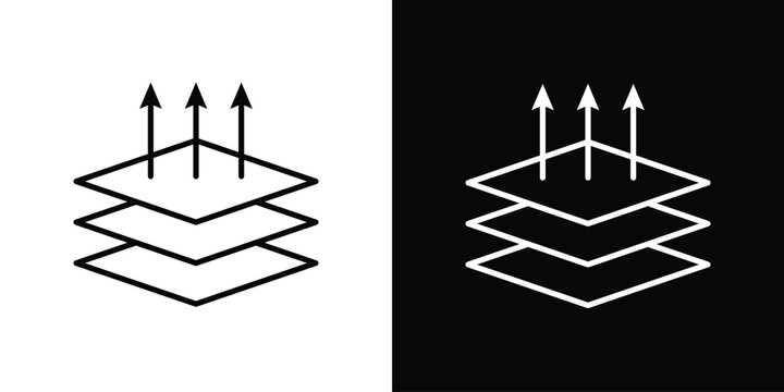 Insulation icon in black. flat graphic vector icon