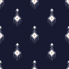 Geometric ethnic pattern design for decoration, wallpaper, background, clothing , fabric texture 