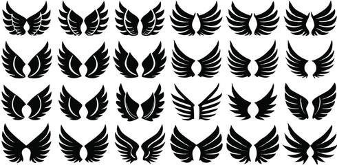 Fototapeta premium Elegant Wing Designs for Creative Projects and Branding