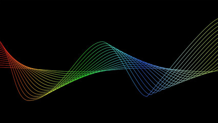 abstract background with wave