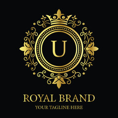 Golden vector illustration featuring an abstract background with an anniversary symbol, ideal for a vintage celebration award or business label design U