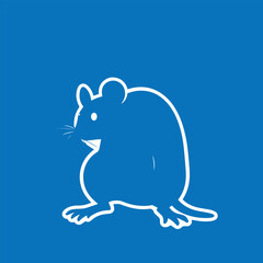 Mouse silhouette concept vector illustration design.
