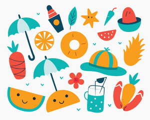 seamless summer  background with autumn leaves