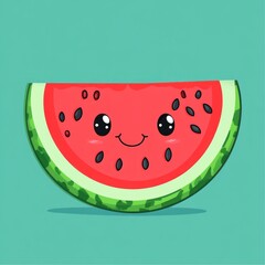 Cute watermelon slice graphic