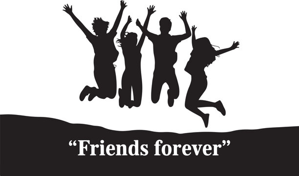 friend forever love jumpers vector