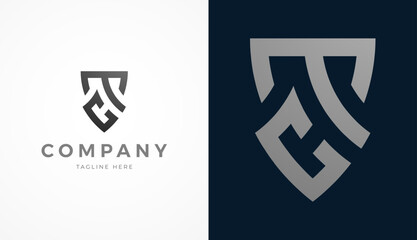 Initial Letter CT Logo Design, Stylish letter CT with two color, usable for brand and company logos, vector illustration