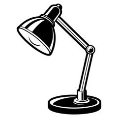 Desk lamp isolated on white background
