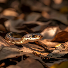 Fototapeta premium Not Just a Snake – A Guardian of the Ecosystem