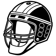 Fototapeta premium Hockey helmet with a face mask isolated on white background