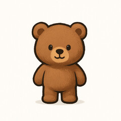 teddy bear on white background