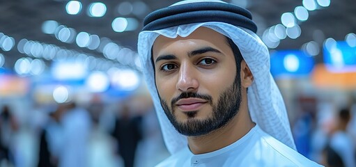 Portrait of a Confident Young Emirati Man