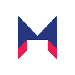 Creative and Stylized Modern M Logo Design