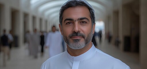 Portrait of a Confident Middle Eastern Man