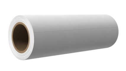 A roll of plain white paper used for various printing and crafting purposes.