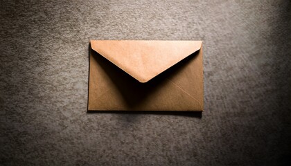 simple brown envelope resting on textured surface evokes nostalg