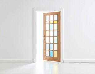 ステンドグラスの美しいドア