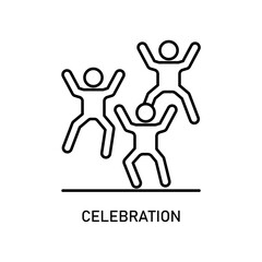 Icon a celebration, isolated against a clean background.