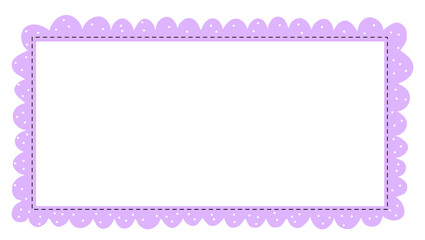 Fototapeta premium Simple design blank frame, cute frame for kids colorful and cheerful, invitation, notebook, postcard, cute frame, bookmark,certificate for kids and children in kindergarten or primary grades