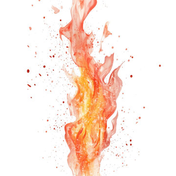 fire explotion isolated on white background PNG