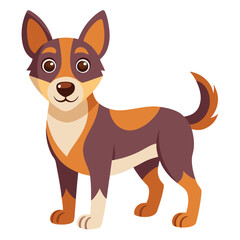 dog vector image on white background 