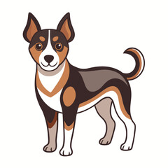 dog vector image on white background 