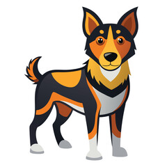 dog vector image on white background 