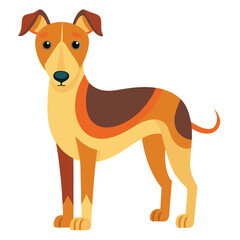 dog vector image on white background 