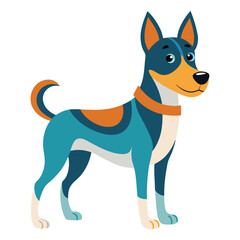 dog vector image on white background 