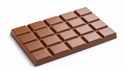 Fototapeta premium chocolate bar on white background