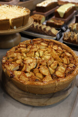 tarta de manzana casera y artesanal