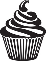 Silhouette cupcake 