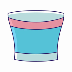 Tube Top Vector Illustration on White Background