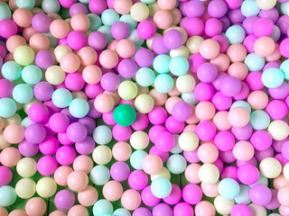 Colorful plastic balls background. Play for children. High quality photo