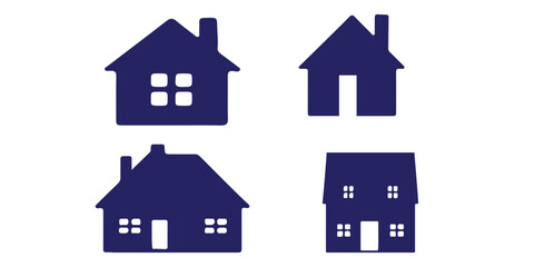 Web home flat icon for apps and websites