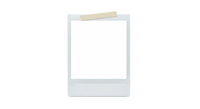 Polaroid photo transparent background image