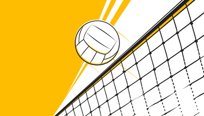 Volleyball background design. Sports concept
