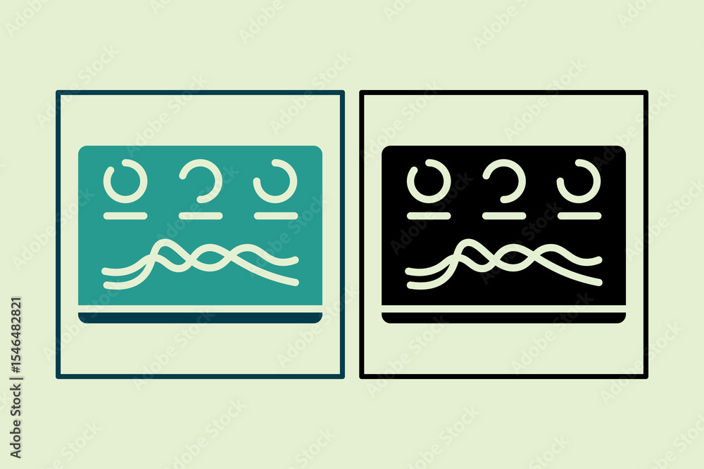 Poster dashboard icon. icon related to ui elements. suitable for web site, app, user interfaces,element, pr