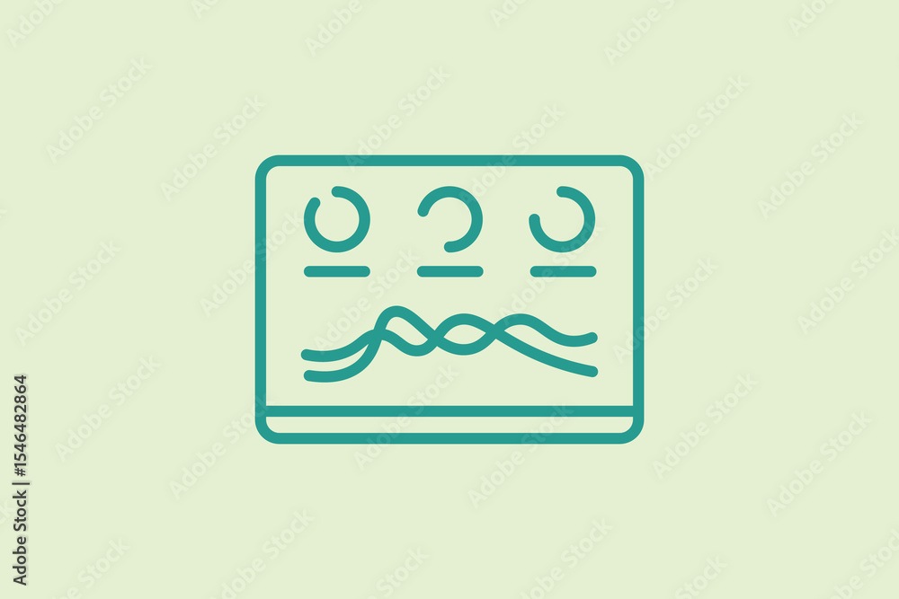 Poster dashboard icon. icon related to ui elements. suitable for web site, app, user interfaces,element, pr