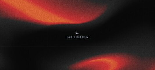 Abstract red and black gradient background with smooth flowing curves and glowing light effect trendy modern grainy texture with soft blurred shapes, banners, flyers, presentations, covers and reports