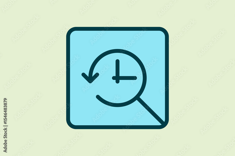 Poster history icon. icon related to ui elements. suitable for web site, app, user interfaces,element, prin
