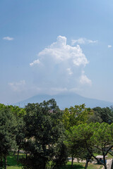 Obraz premium View of Mount Vesuvius from Naples Italy