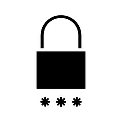 safety padlock icon Isolated flat vector in outline icon set eps 10