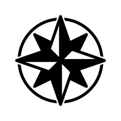 compass icon Isolated flat vector in outline icon  eps 10