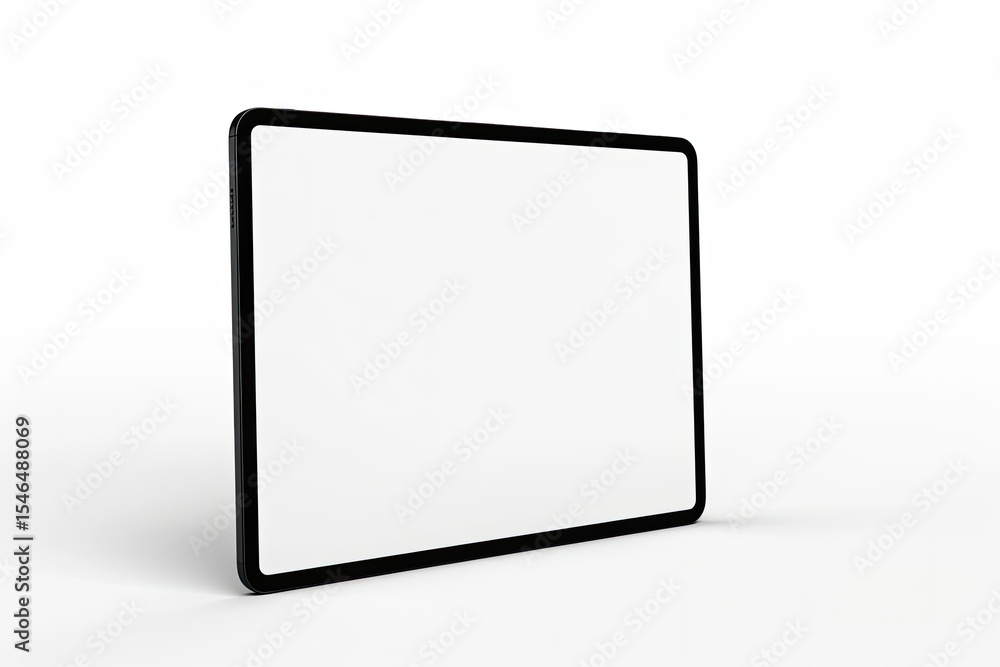 Poster 3d render of smartphone and tablet with a green screen on a light background