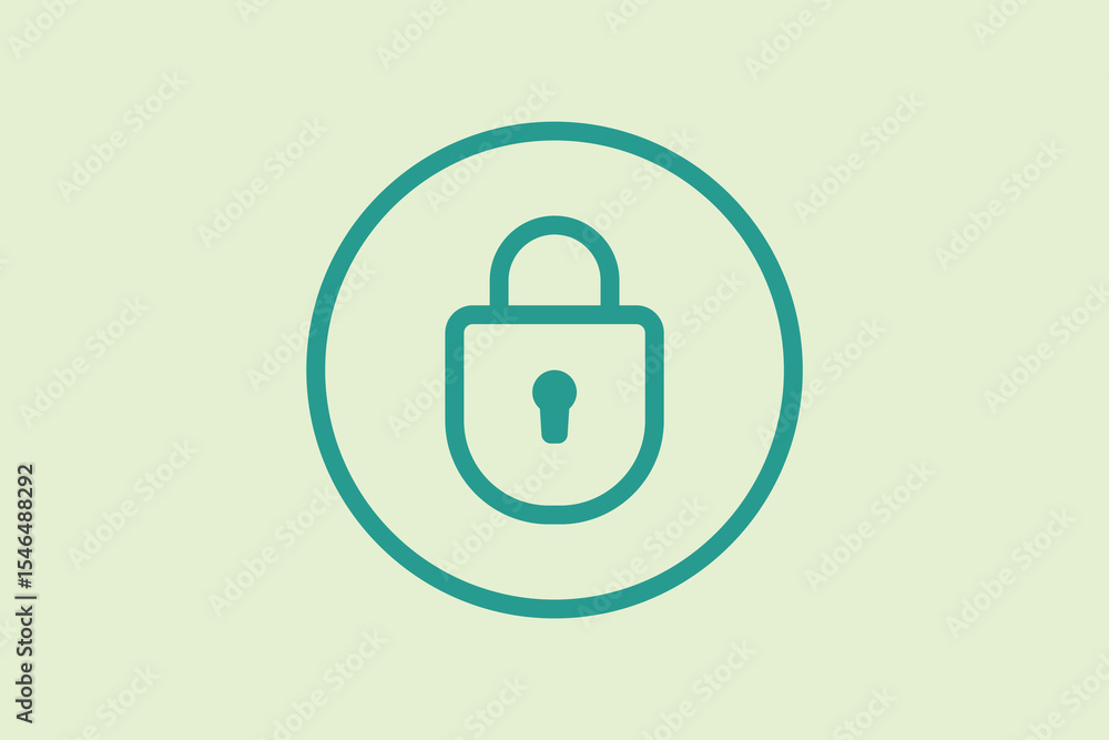 Poster lock icon. icon related to ui elements. suitable for web site, app, user interfaces,element, printab