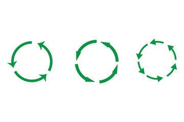 
circle arrow icon set. refresh and reload icon set.
