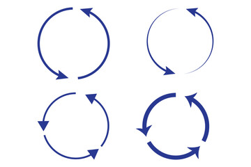
circle arrow icon set. refresh and reload icon set.
